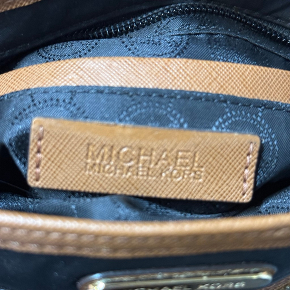 Women's Michael Kors Crossbody Bag Black/Brown One Size - Picture 7 of 8